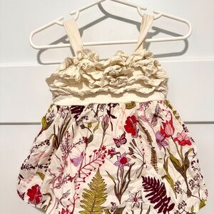 Baby Gap cream floral baby dress